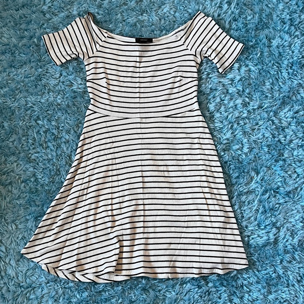 Forever21 Black & White Striped Dress